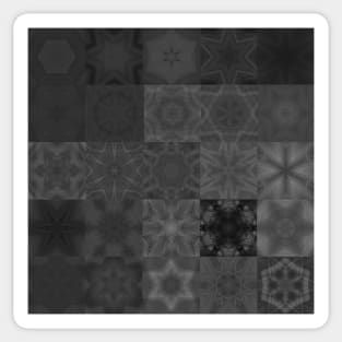 abstract, classic pattern grey Sticker